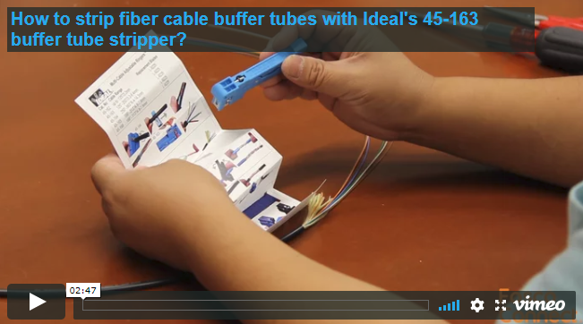 How to strip or mid-access fiber optic buffer tubes?