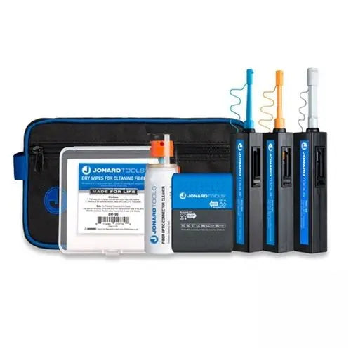 Jonard TK-287 Fiber Optic Connector Cleaning Kit+