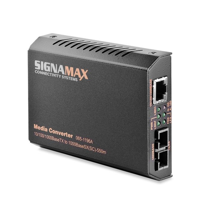 Signamax Media Converter SC Multimode 10/100/1000 Base-T/TX to 1000 Base-SX