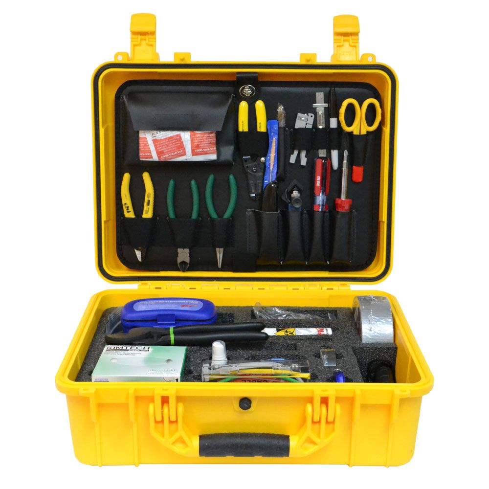 Fosco Fusion Splicing Tool Kit with with Pocket Visual Fault Locator & LYNX Fiber Cleaver