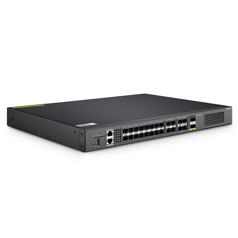 FS-S5860-20SQ, 24-Port Ethernet L3 Switch, 20 x 10Gb SFP+, with 4 x 25Gb SFP28 and 2 x 40Gb QSFP+, Support Stacking, Broadcom Chip