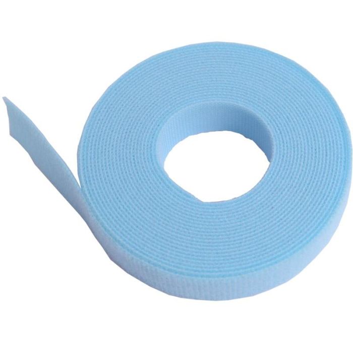 VELCRO® Brand ONE-WRAP® Fiber Optic Cable Management Strap 3/4" x 25 Yard Roll Aqua