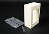 Steel surface raceway & recpt box 2000 Ivory