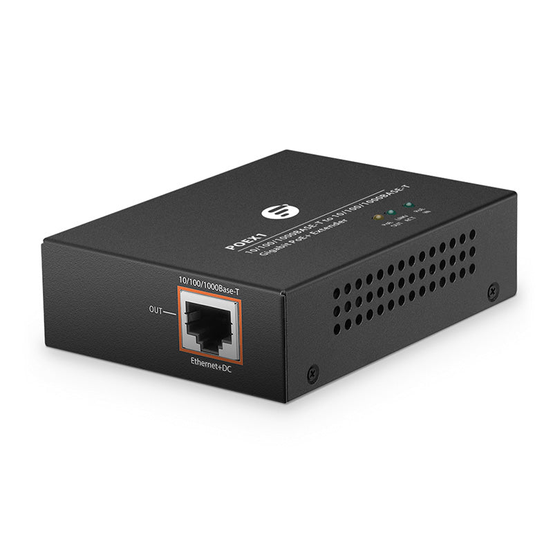 1-Port 10/100/1000M Gigabit PoE+ Extender, 1 x 802.3af/at PoE+ Input to 1 x 802.3af/at Output
