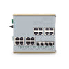 FS-IES3100-16TM, 16-Port Gigabit Ethernet L2 Managed Industrial Switch, 16 x 10/100/1000BASE-T, with 4 x 1/2.5Gb SFP, -40 to 85°C Operating Temperatur
