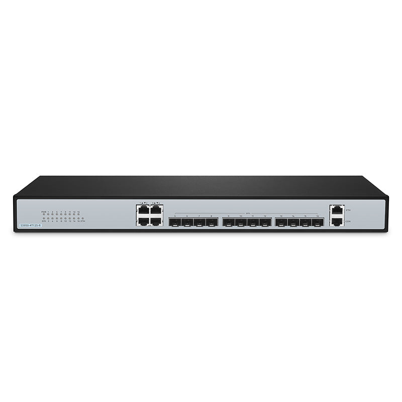 FS-S3950-4T12S-R, 12-Port Ethernet L2+ Managed Switch, 12 x 10Gb SFP+, with 4 x Gigabit RJ45, Support MLAG