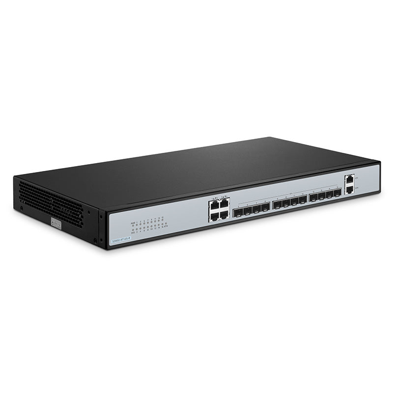 FS-S3950-4T12S-R, 12-Port Ethernet L2+ Managed Switch, 12 x 10Gb SFP+, with 4 x Gigabit RJ45, Support MLAG