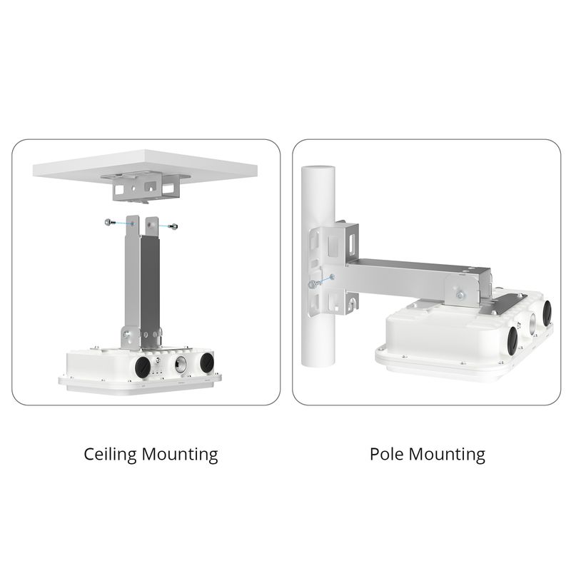 FS-AP-T565, Cloud Managed Wi-Fi 6 802.11ax 2400 Mbps Outdoor Access Point, Seamless Roaming & 2 x 2 MU-MIMO Dual Radios, Built-in Omni-Directional Antenna, Manageable via Airware, Controller or Standalone (Without PoE Injector)