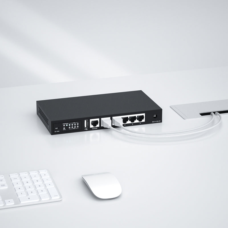 FS-AC-1004, 802.11ax Wireless LAN Controller with 5 Gigabit Ethernet Ports, Seamless Wi-Fi Roaming, Manage up to 64 Wi-Fi 6 APs