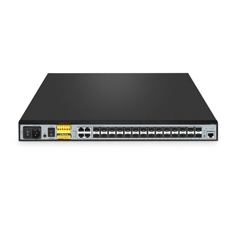 FS-IES5110-20FMS, 20-Port Ethernet L2+ Managed Industrial Switch, 10 x 1Gb SFP, 10 x 1/2.5Gb SFP, with 4 x Gigabit RJ45/SFP Combo, 4 x 10Gb SFP+ Uplinks, Wide-Temp