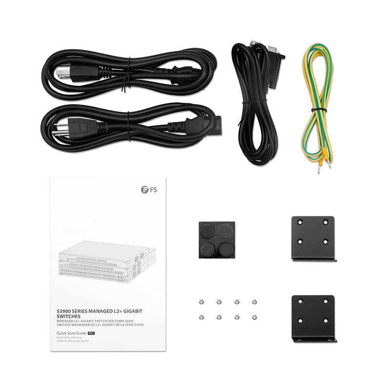 FS-S3900-48T6S-R, 48-Port Gigabit Ethernet L2+ Switch, 48 x Gigabit RJ45, with 6 x 10Gb SFP+ Uplinks, Stackable Switch
