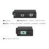 Industrial 1x 100M/1G/2.5G/5G/10GBase-T RJ45 to 1x 10GBase-X SFP+ Slot 10Gigabit Ethernet Media Converter