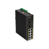 FS-TSN3220-10S-U, 8-Port Gigabit Ethernet L2 Managed TSN Industrial PoE++ Switch, 8 x PoE++ Ports@360W, with 2 x 1/10Gb SFP+, -40 to 75°C Operating Temperature