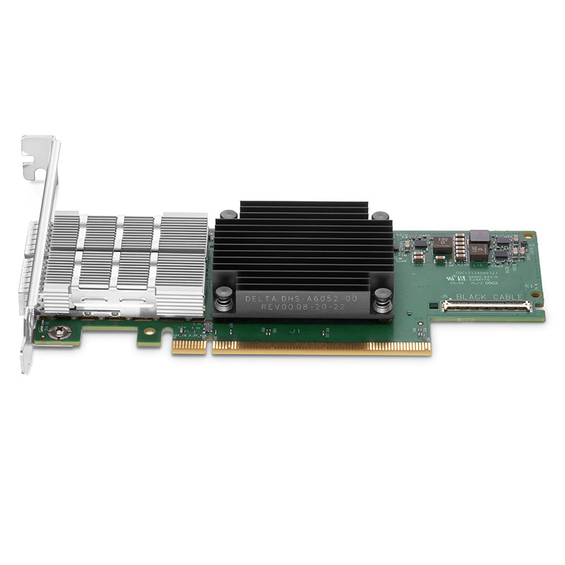 NVIDIA Mellanox MCX653106A-HDAT ConnectX®-6 InfiniBand & Ethernet Adapter Card 200GbE/HDR, Dual-Port QSFP56, PCIe 4.0 x 16, Tall&Short Bracket