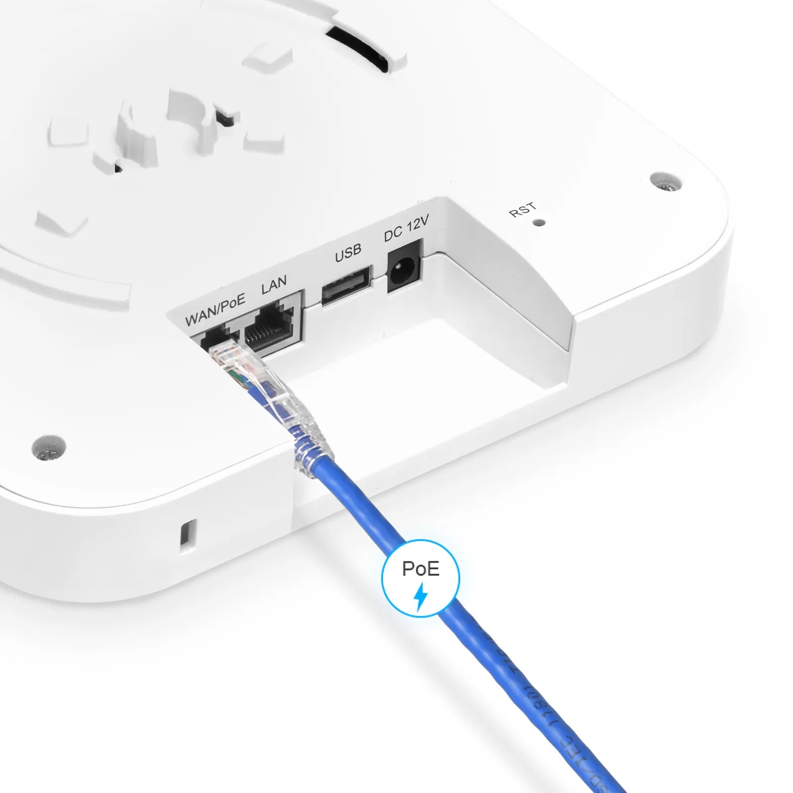 AP-N716, Wi-Fi 7 802.11be 9300 Mbps Indoor Access Point, Seamless Roaming & 2 × 2 MU-MIMO Three Radios, PicOS®, Manageable via AmpCon-Campus (Without PoE Injector)