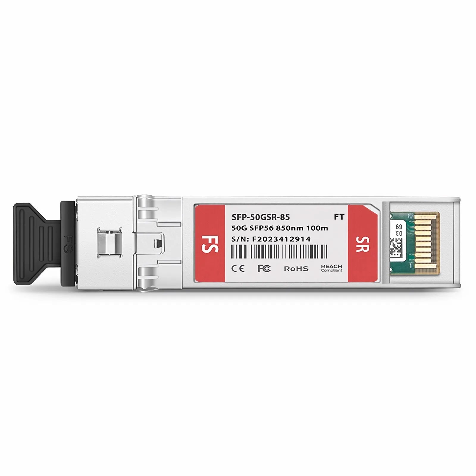 Fortinet FN-TRAN-SFP56-SR Compatible 50GBASE-SR SFP56 850nm 100m Duplex LC/UPC MMF Transceiver Module