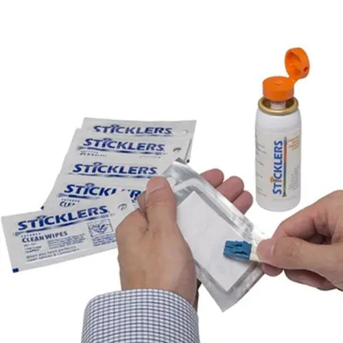 Sticklers MCC-FA1 CleanWipes Singles Outdoor Fiber Optic Wipes, 50Pk