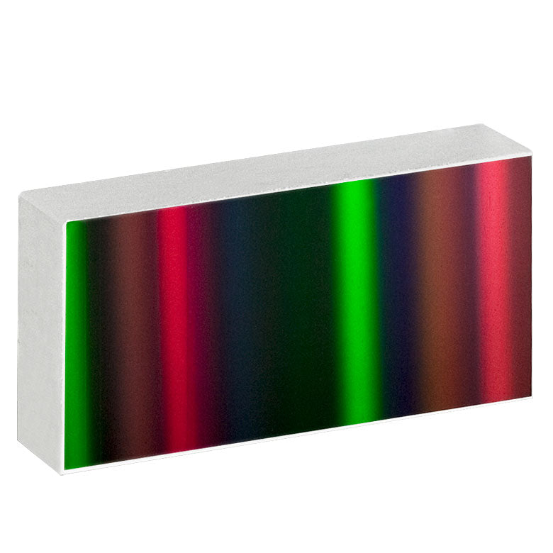 T-GR2550-10106 - Ruled Reflective Diffraction Grating, 100/mm, 10.6 µm Design Wavelength, 25.0 x 50.0 x 9.5 mm
