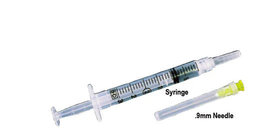Empty Syringe 10ml and 0.9mm Needle (5pcs/pack)
