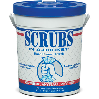 SCRUBS in-a-Bucket Hand Cleaner Towels - 72 Count