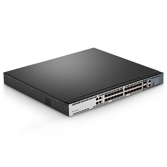 FS-S5900-24S4T2Q, 24-Port Ethernet L3 Switch, 24 x 10Gb SFP+, 4 x Gigabit RJ45, with 2 x 40Gb QSFP+ Uplinks, Stackable Switch, Broadcom Chip