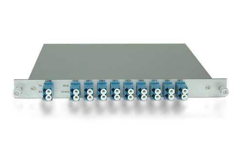 RB5-MD81D-47-LCU - CWDM mux/demux filter, 8+1 duplex channels over fiber(with 1310nm pass through port)