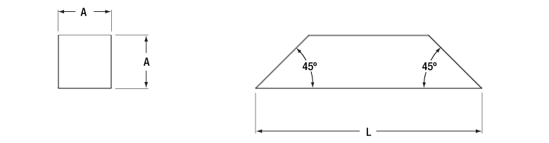 T-PS994 - Dove Prism, A = 20 mm, N-BK7, Uncoated