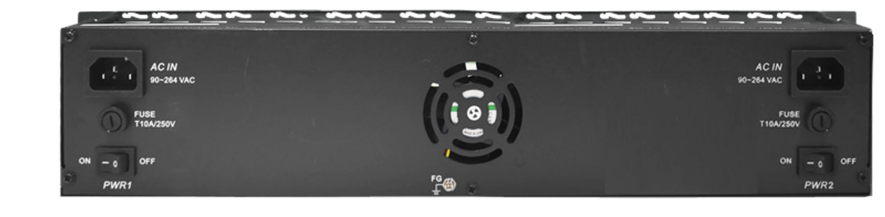 FMC-CH17-AA - 17 slot fiber chassis with dual redundant AC power and fans