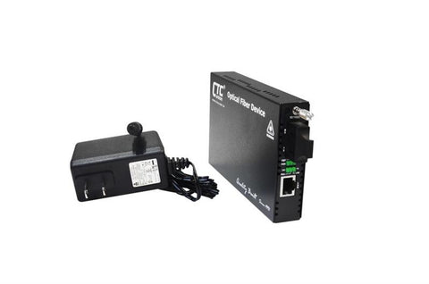 Fast Ethernet 10/100BaseTX to 100BaseFX multi-mode in-band managed fiber media converter