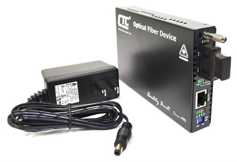 FRM220-E1-T1-ST015 - E1 / T1 to singlemode ST fiber media converter 15Km, 1310nm managed