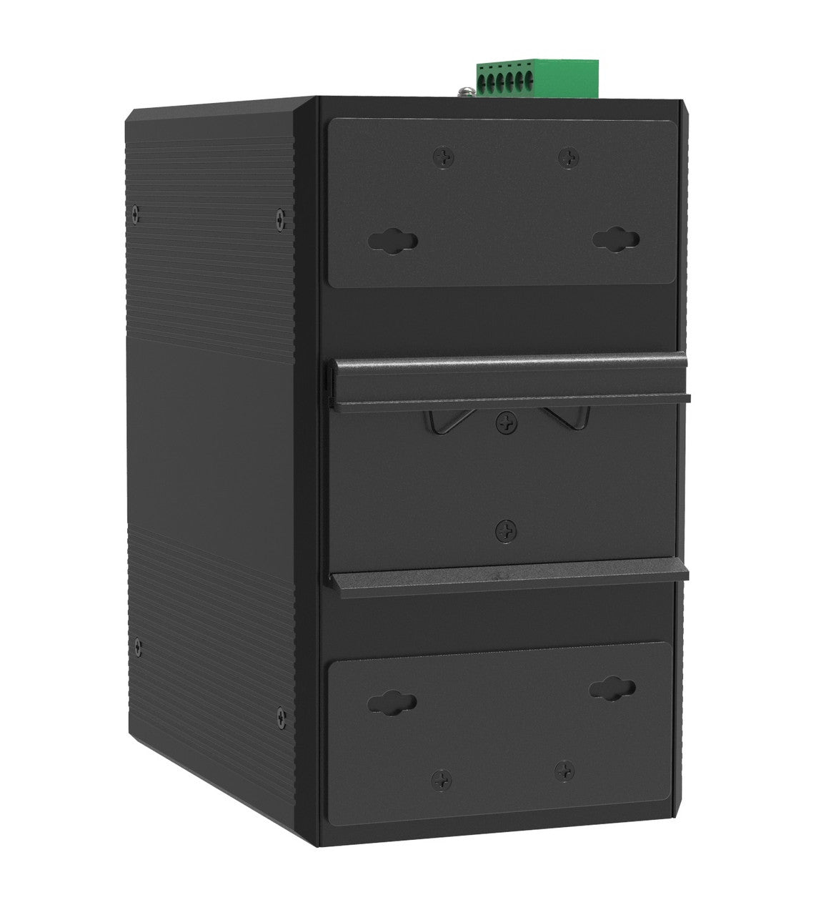 HGW-2404SM-PSE - 24x RJ45 + 4x SFP ports Gigabit Ethernet Managed PoE Industrial fiber switch 480W total power, DIN rail mount, -40 to +75 Celsius