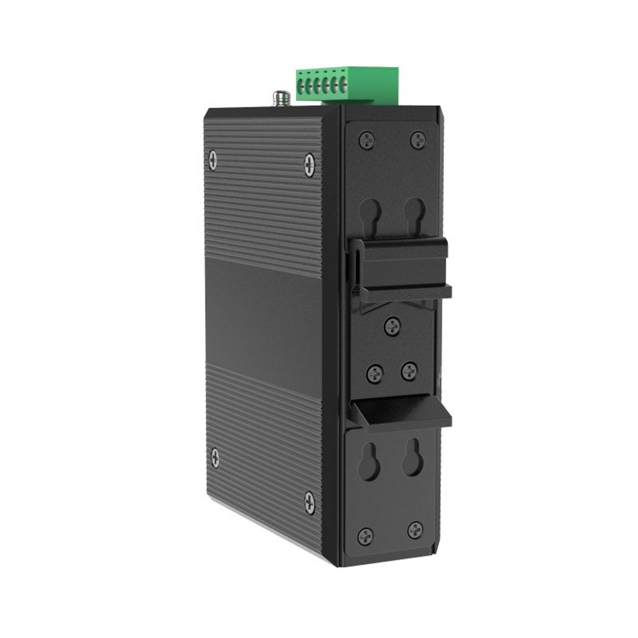 HGW-402LM-PSE - 4x RJ45 + 2x SFP ports Gigabit Ethernet Managed PoE Industrial fiber switch 120W total power, DIN rail mount, -40 to +75 Celsius