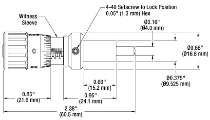 T-146-200 - High Precision Micrometer Head, Range 0-10mm, 5µm/Division