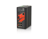 IGS-402S-4PU - 4 PoE++ 60W per port copper ports + 2 SFP ports Gigabit Ethernet Industrial switch, DIN rail mount