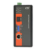 IMC-1000S-PHE12 - Gigabit Ethernet to SFP slot industrial fiber media converter with PoE 30W output, -20-75 Celsius
