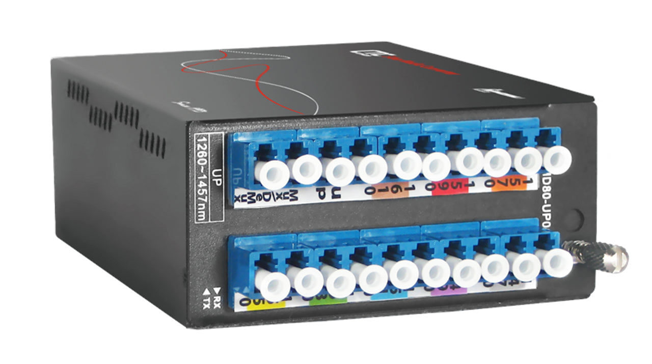 FRM220-MD80-UP01 - 8 channels CWDM Mux/demux Unit w/ Management and Expansion Port