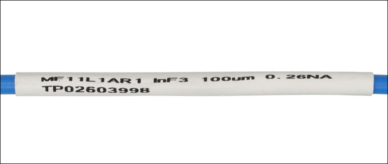 T-MF11L1AR1 - Ø100 µm, 0.26 NA, InF3 MM Patch Cable, ARC: 4.0 - 4.6 µm, SMA905, 1 m Long