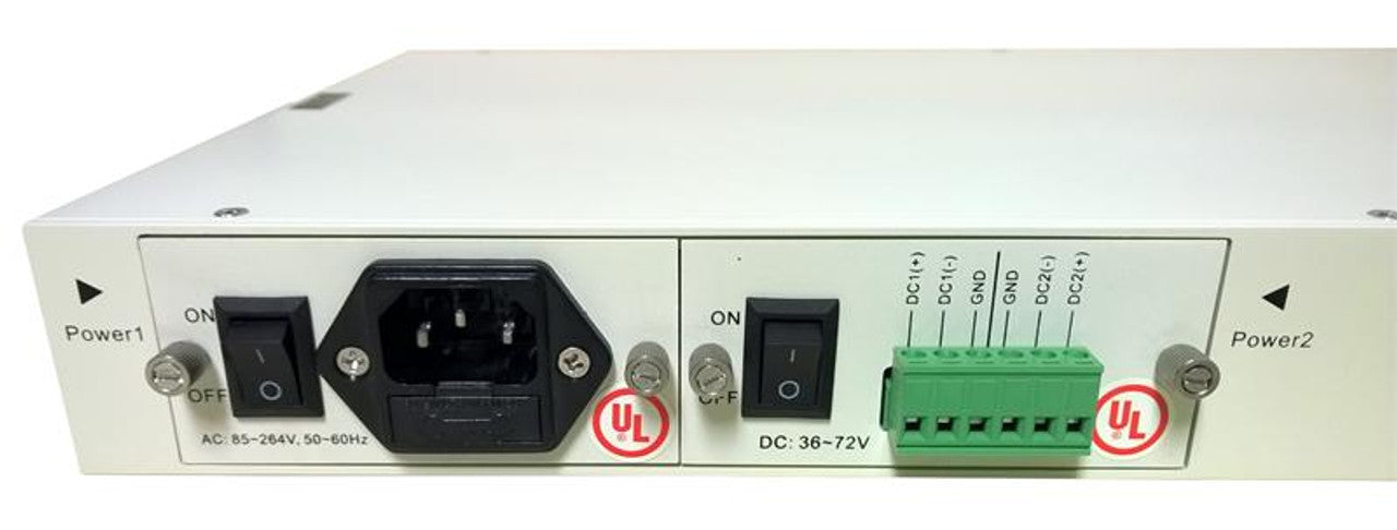 OLPS-RM-35-AD - Optical Line Protection System 1:1 with dual power and network management options, rack 19", 1U
