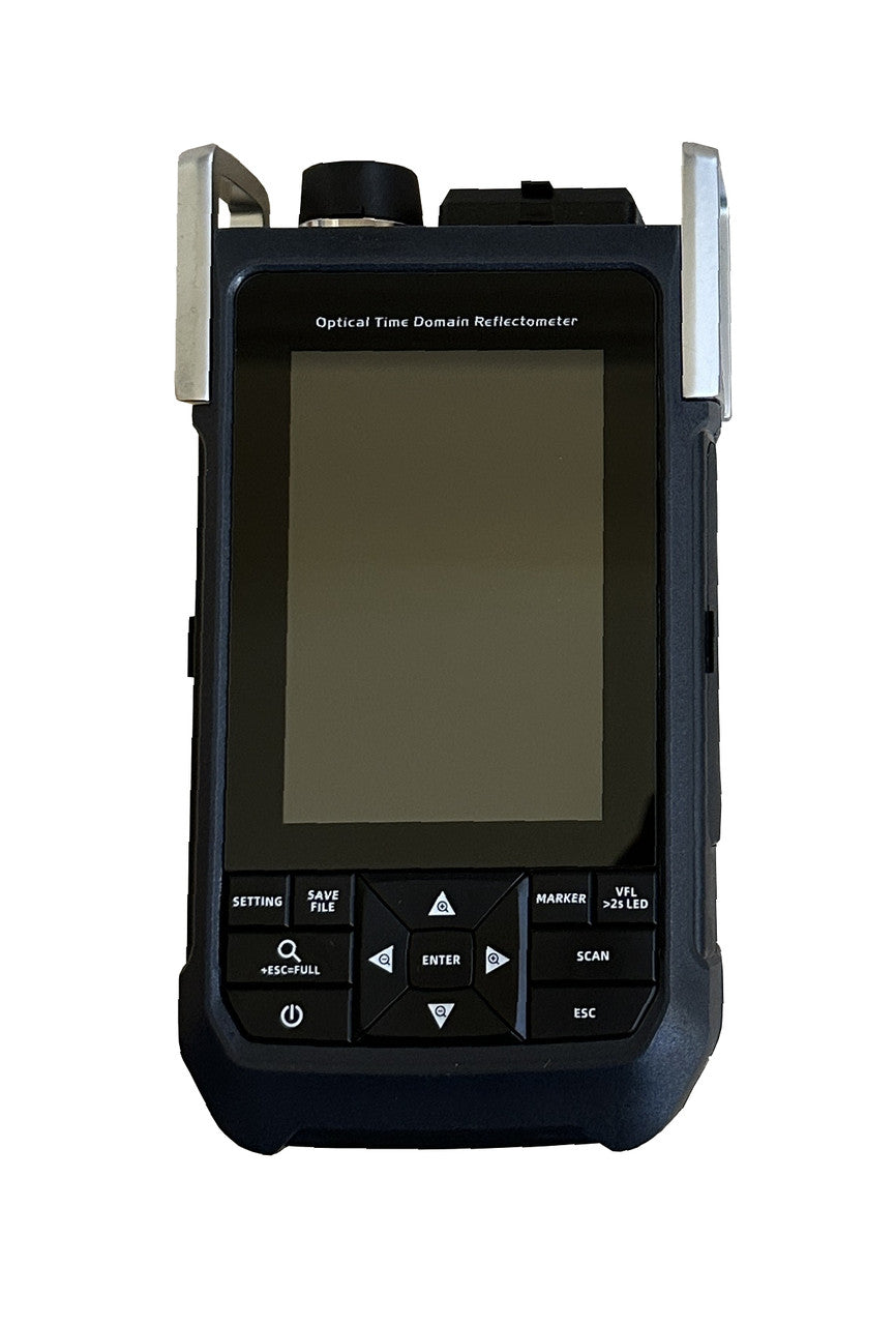 OTDR-3600 - Optical Time Domain Reflectometer - includes VFL 10mW, OPM and OLS functions, RJ45 wiring tester, 4" LCD TFT, internal storage memory and USB connectivity