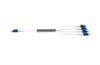 RB-PLC-104-MIN-LCU mini format PLC splitter 1x4, LC/UPC connectors, ideal for PON or CATV applications