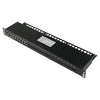POE-RM-08 - 8 port Full 8 pin Cat6 RJ45 2.5G/Gigabit Ethernet surge protector with PoE support 19" rack mountable, modular