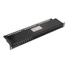 POE-RM-08 - 8 port Full 8 pin Cat6 RJ45 2.5G/Gigabit Ethernet surge protector with PoE support 19" rack mountable, modular