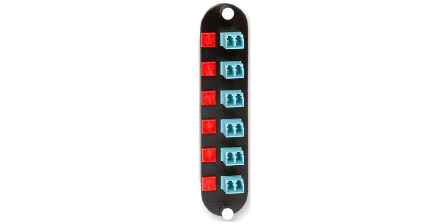 Closet Connector Housing (CCH) Panel, LC adapters, Duplex, 12 F, 50 µm multimode (OM3/4)