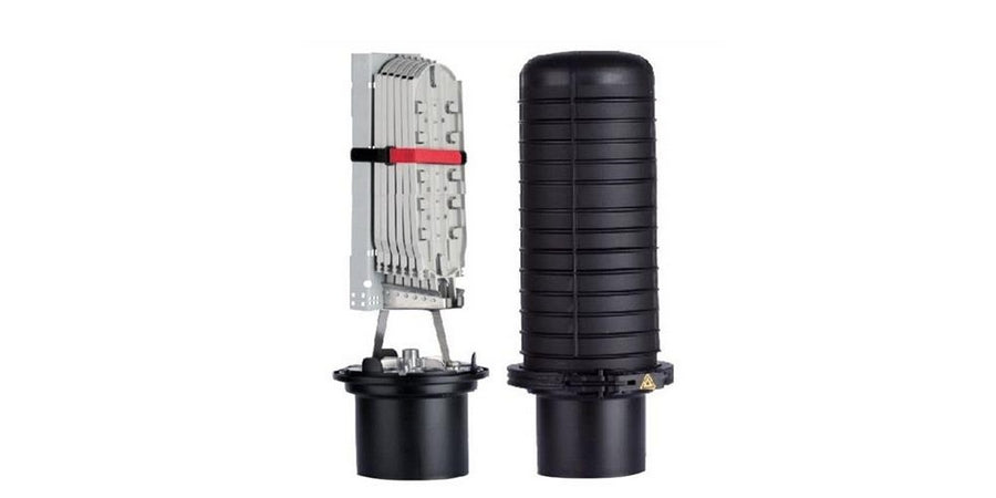 FOSC450 B6 Fiber Optic Splice Closure, Gel Cable Sealing, No Pre-installed Tray, 6 Cable Attachments, With Test Valve