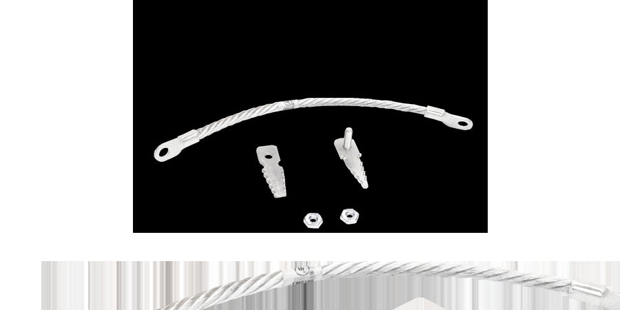 Armored Cable Grounding Kit; contains armored grounding clip and ground strap