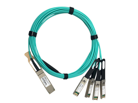 QSFP28 100G to 4x 25G SFP28 breakout active optical cable 3m length