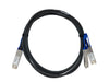 QSFP56 200G to 2x QSFP56 100G passive copper DAC breakout cable 2m length