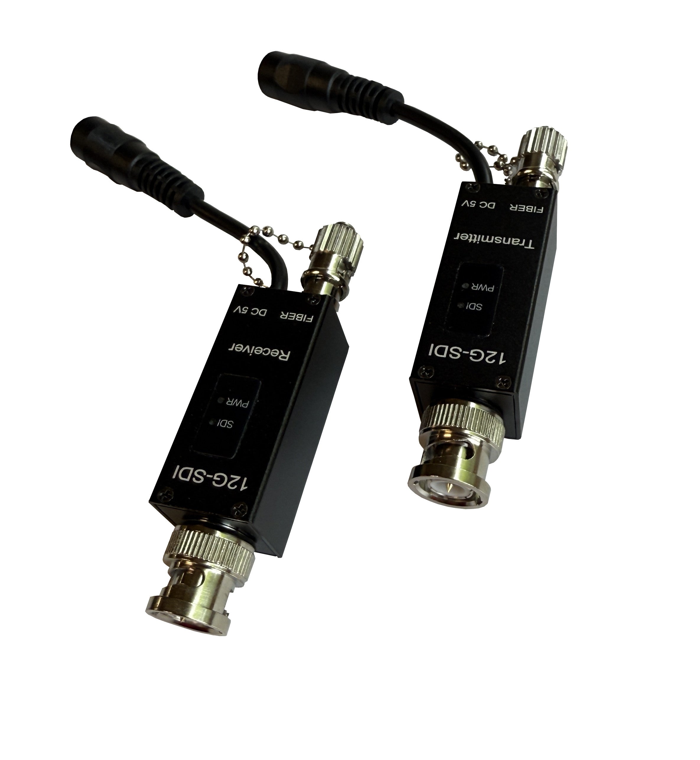 RB-12GSDI-MINI 12G SDI over SM/MM fiber extender single strand, SMPTE 2082 (2160p@60Hz UHD), Industrial hardened, miniature format, SET of TWO