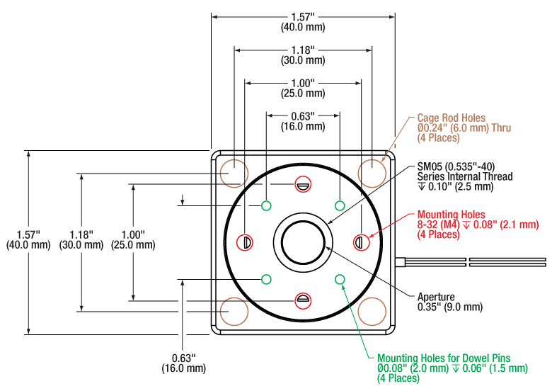 T-PDR1V - ORIC Vacuum-Compatible Rotation Stage with Piezo Inertia Drive, Imperial