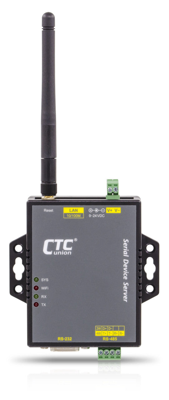 STE211W 2 port serial RS-232 and RS-422/RS-485 to Ethernet IP Wireless Terminal Server